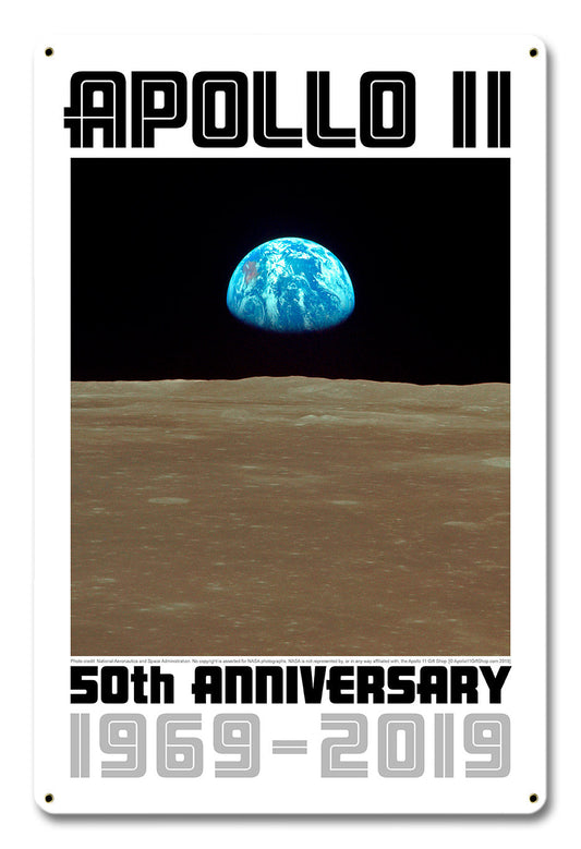 APOLLO 11 EARTHRISE 12 x 18