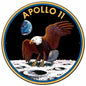 APOLLO 11 MISSION PATCH INIA LARGE 28 x 28