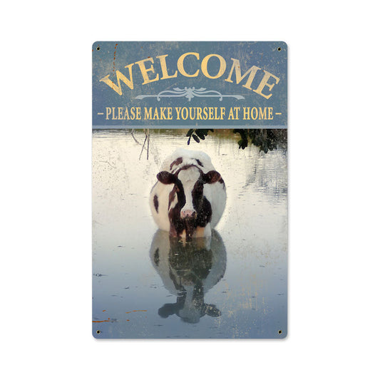WELCOME COW 18 x 12