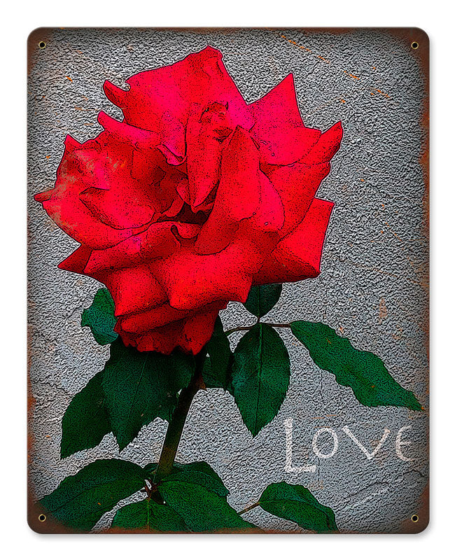 RED ROSE LOVE 12 x 15