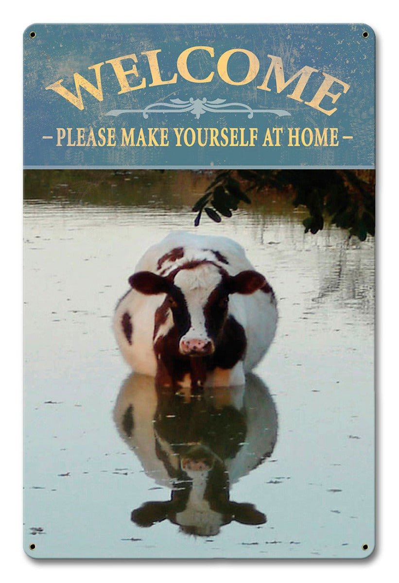 WELCOME COW 12 x 18
