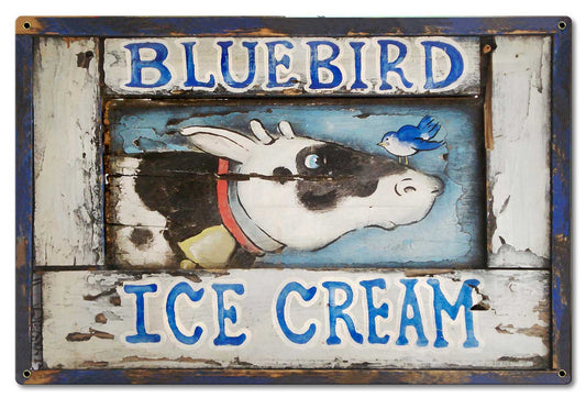 BLUE BIRD ICE CREAM 24 x 16