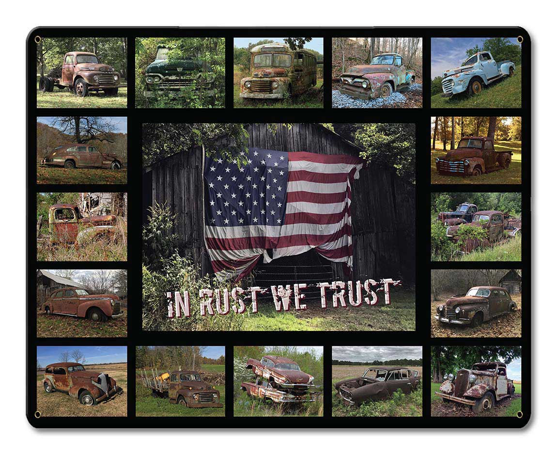 RUSTY CARS 15 x 12