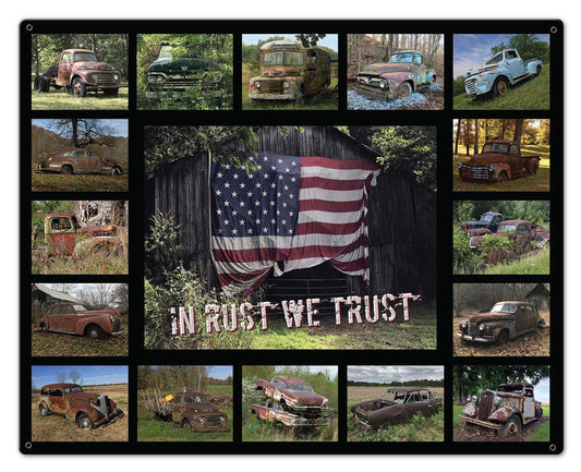 RUSTY CARS 30 x 24