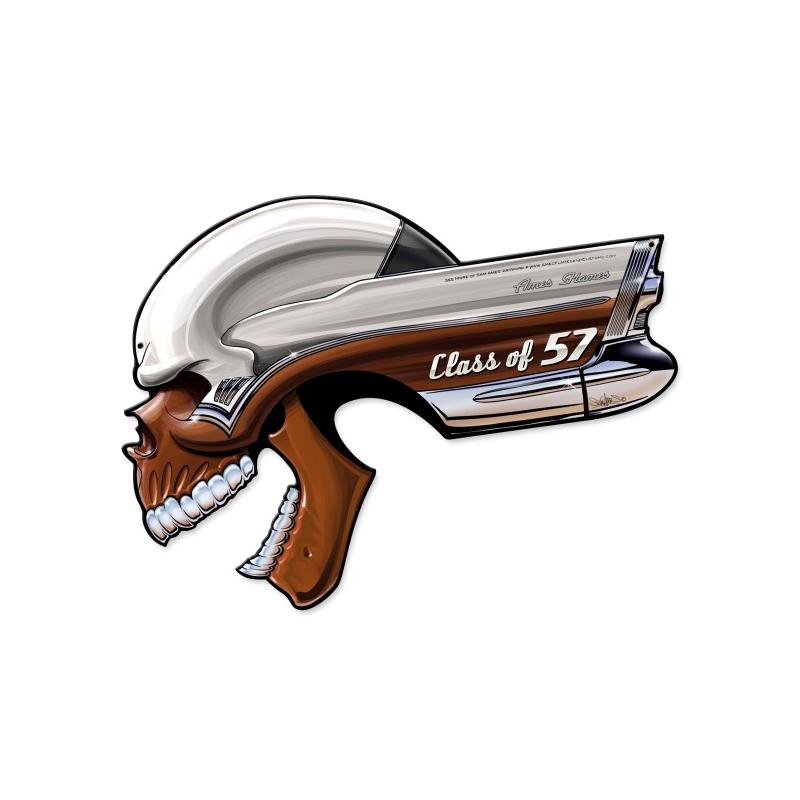 BUICK SKULL CLASS OF '57 22 x 16