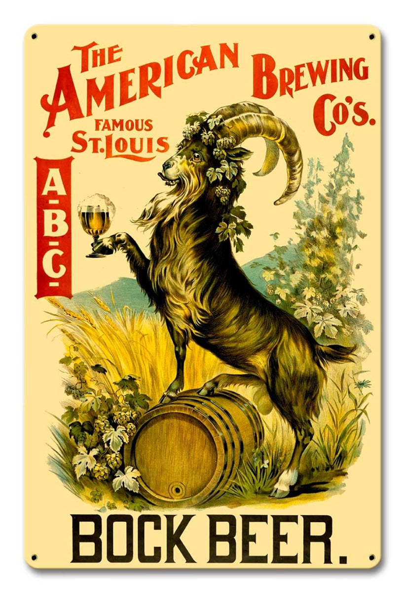 ABC BOCK BEER 12 x 18