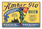 AMBER GLO BEER 18 x 12