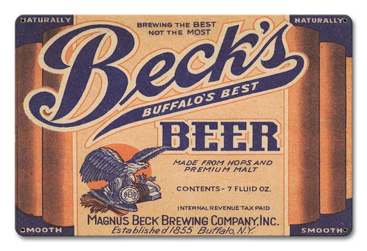 BECK'S BEER 18 x 12