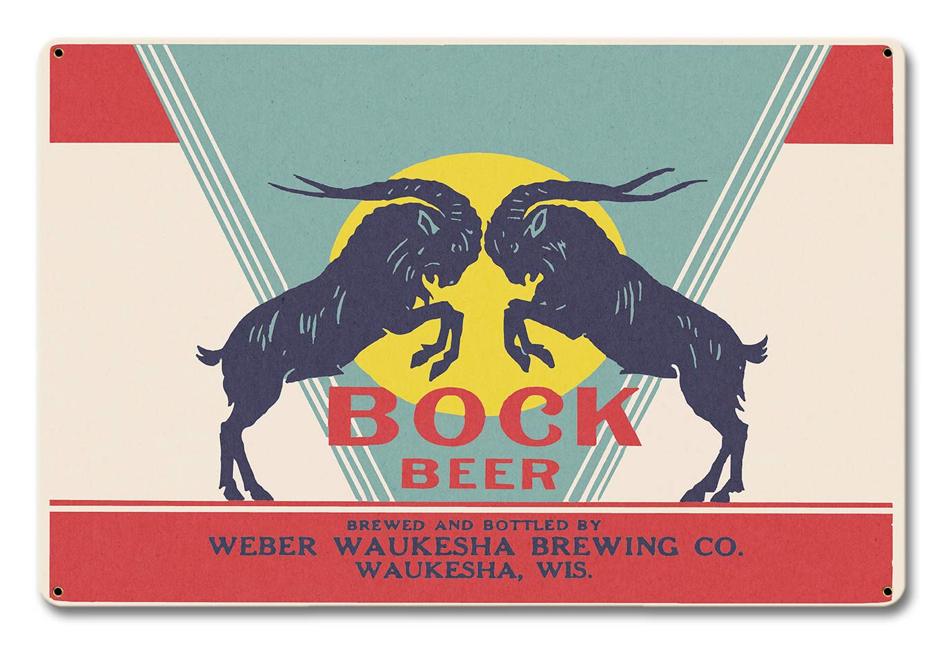 BOCK BEER WAKESHUA 12 x 18