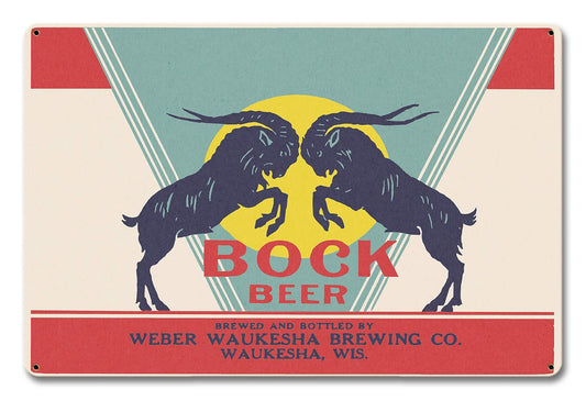 BOCK BEER WAKESHUA 12 x 18