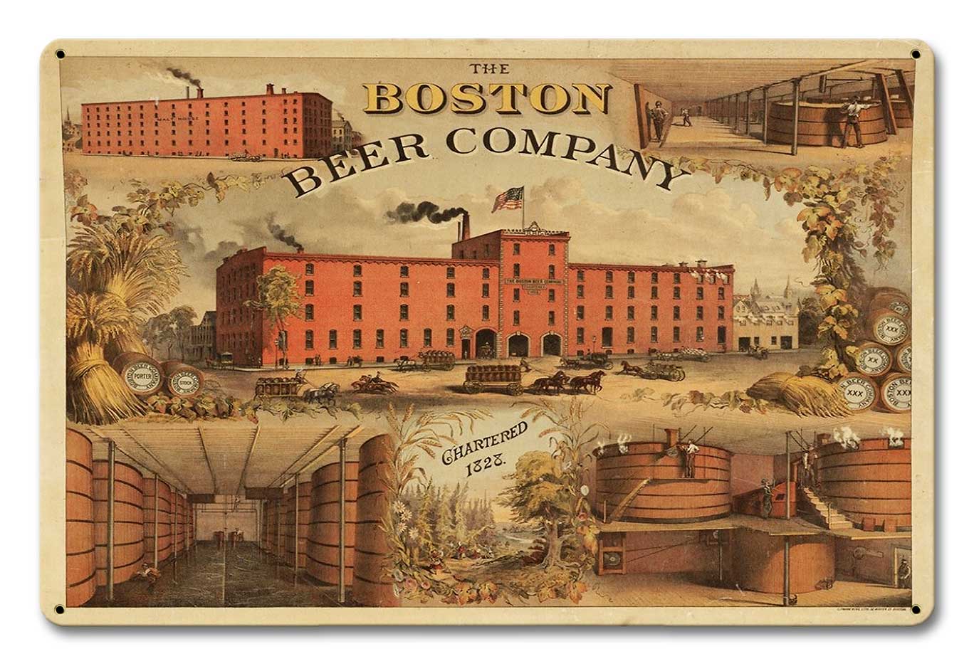 BOSTON BEER COMPANY 1828 18 x 12