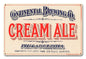 CONTINENTAL BREWING CO CREAM ALE 18 x 12