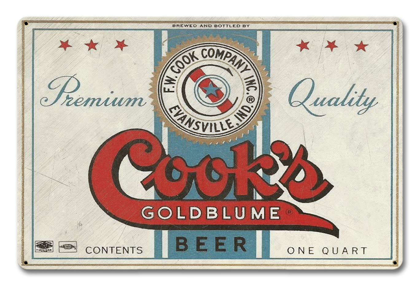 COOK'S GOLDBLUME BEER 18 x 12