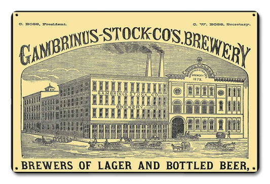 GAMBRINUS BREWERY 18 x 12