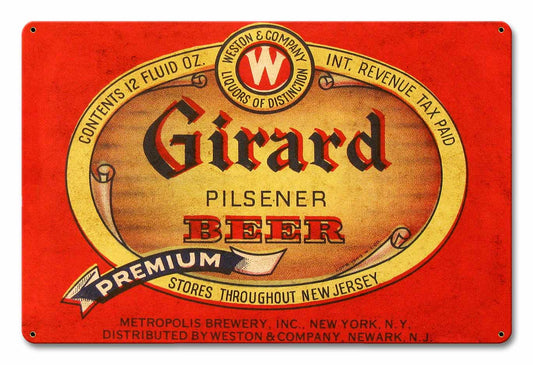 GIRARD BEER 18 x 12