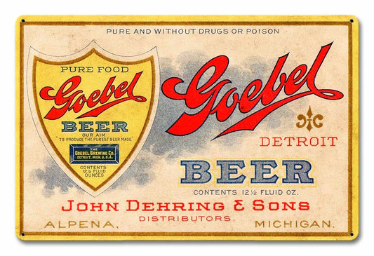 GOEBEL BEER 18 x 12