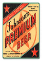 JOHNSON PREMIUM BEER 12 x 18