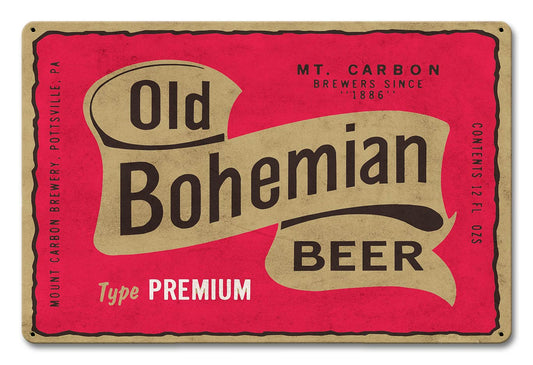 OLD BOHEMIAN BEER 18 x 12