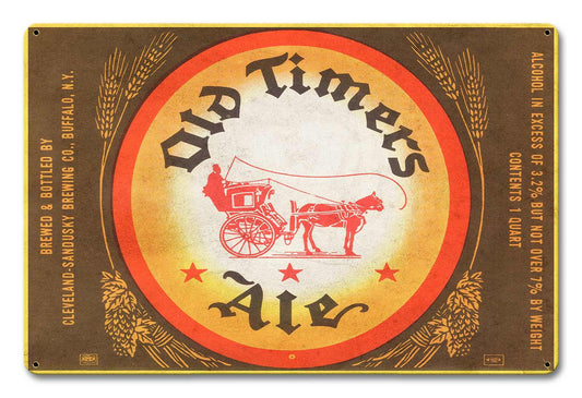 OLD TIMERS ALE 18 x 12