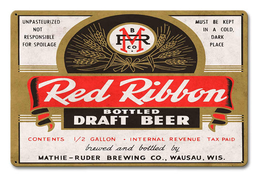 RED RIBBON BEER 18 x 12
