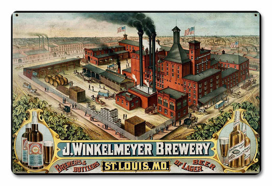 J WINKLEMEYER BREWERY 18 x 12