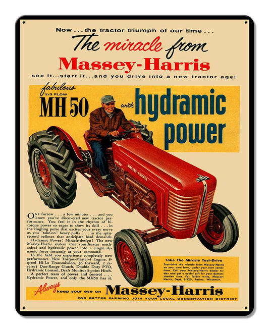 MASSEY HARRIS TRACTOR 12 x 15