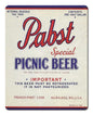 PABST PICNIC BEER 12 x 15