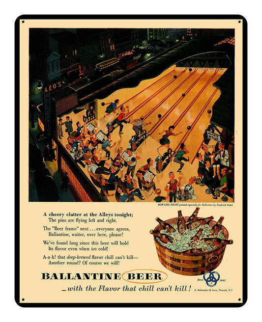 RICK BALLANTINE BEER 2 15 x 12