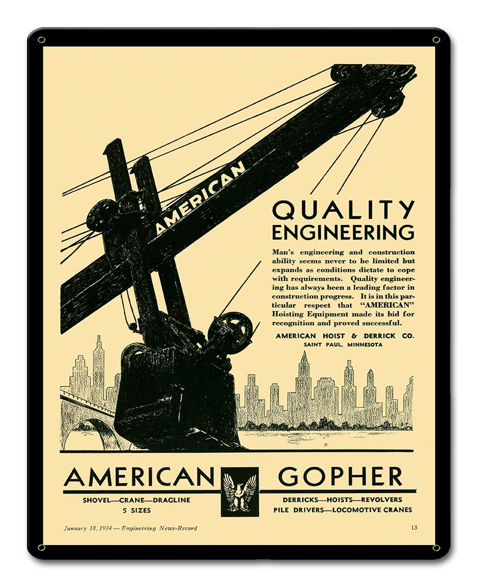 AMERICAN GOPHER 12 x 15