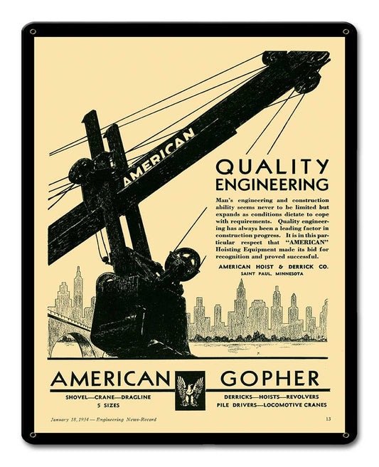 AMERICAN GOPHER 12 x 15