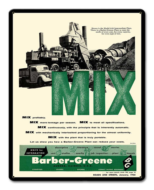 BARBER GREENE MIX 12 x 15