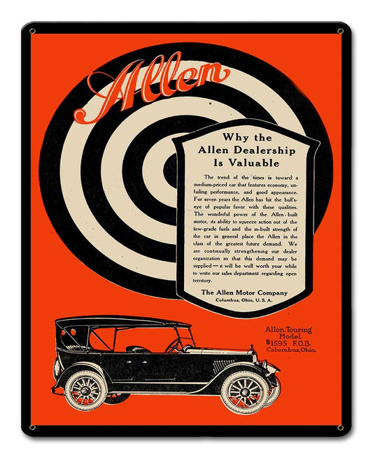 ALLEN TOURING MODEL 1920 12 x 15