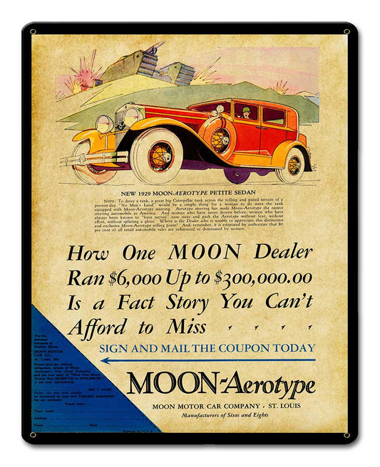 MOON SEDAN 1929 12 x 15