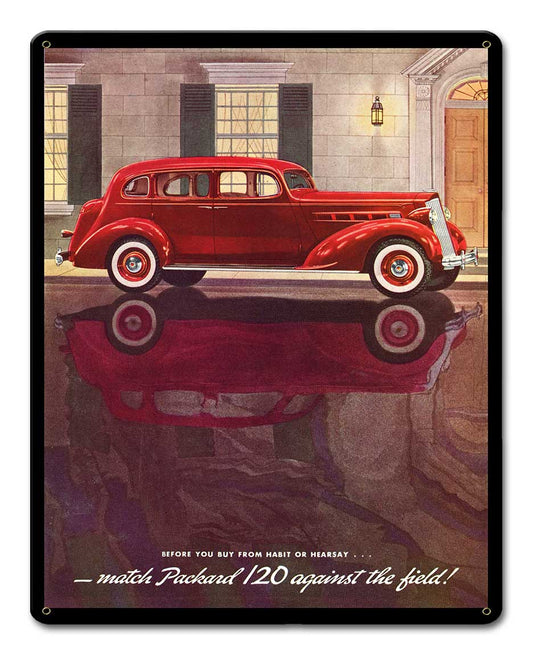 PACKARD RED 1936 12 x 15