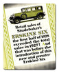 STUDEBAKER ERSKINE SIX 1928 12 x 15