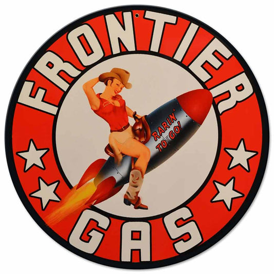 FRONTIER ROCKET GIRL GAS 14 x 14