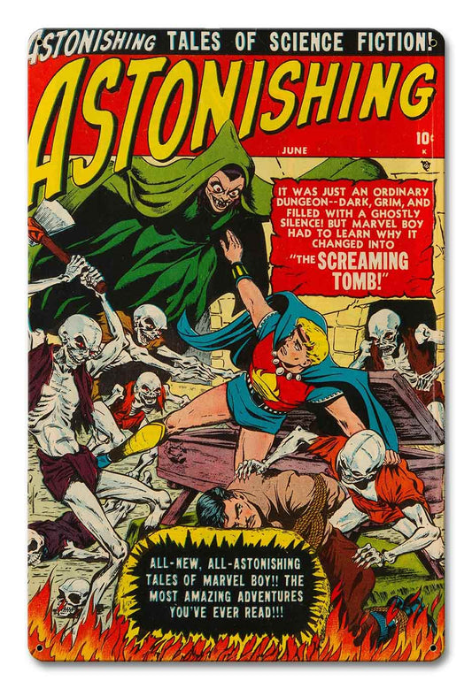ASTONISHING COMIC 12 x 18