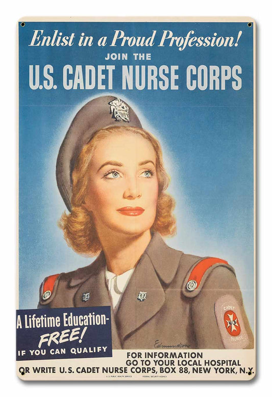 CADET NURSE CORPS 12 x 18