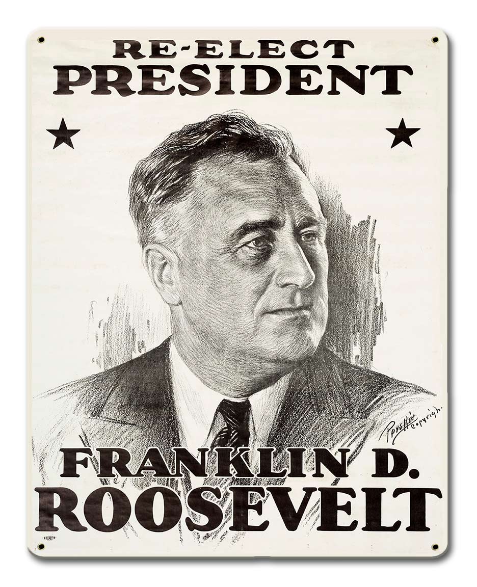 REELECT ROOSEVELT 1936 12 x 15