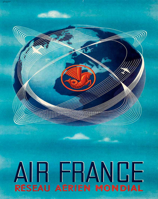 AIR FRANCE BLUE 12 x 15