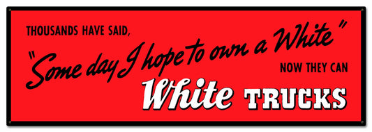 1937 WHITE TRUCKS 36 x 12