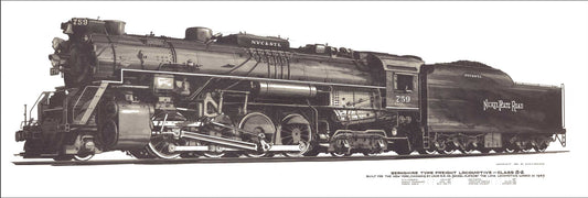 NICKEL PLATE LOCOMOTIVE 36 x 12