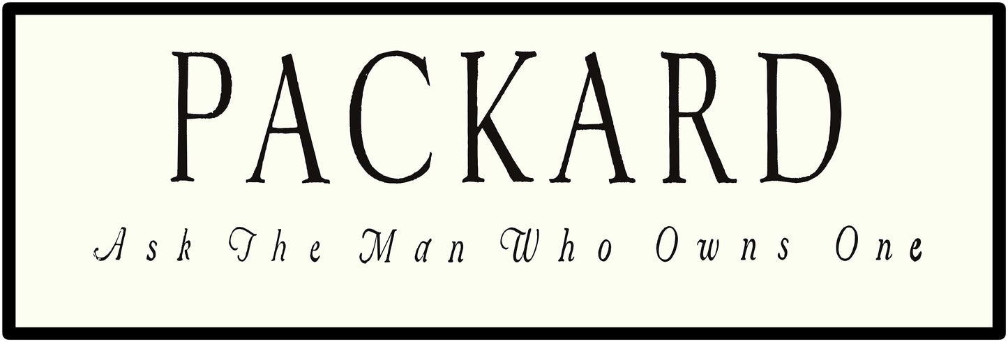 PACKARD ASK THE MAN 36 x 12