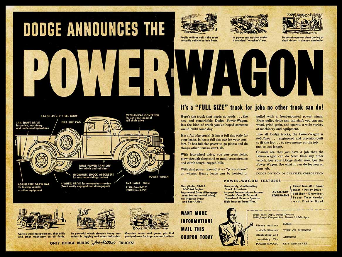 DODGE POWER WAGON 16 x 12