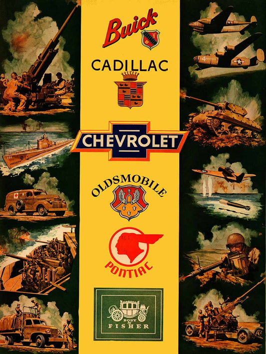 CAR LOGOS WAR 12 x 16