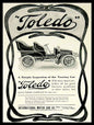1903 TOLEDO MOTOR CAR 12 x 16