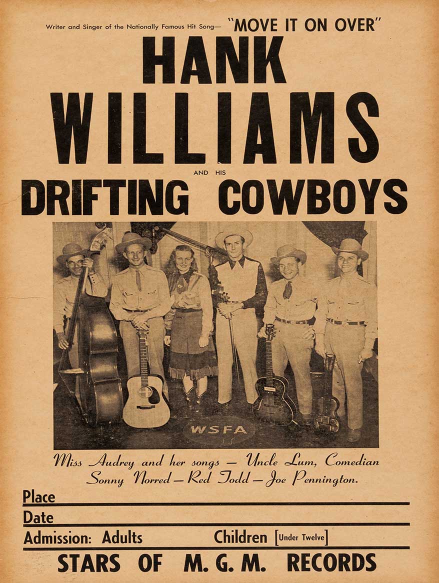 1949 HANK WILLIAMS 12 x 16