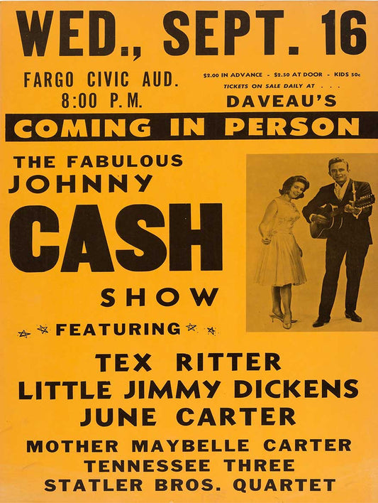1964 JOHNNY CASH FARGO 12 x 16
