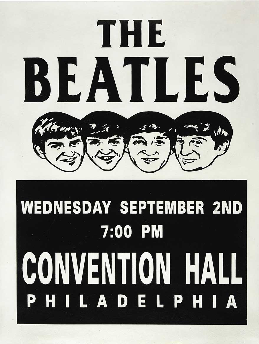 1964 BEATLES PHILLY 12 x 16