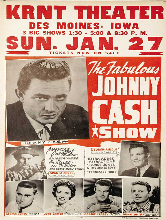 1963 JOHNNY CASH 12 x 16